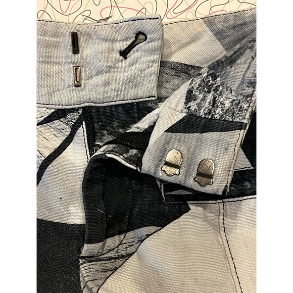 Helmut Lang Womens Black & White Graphic‎ Jeans Art to wear Size 0 27" M… - Picture 5 of 5